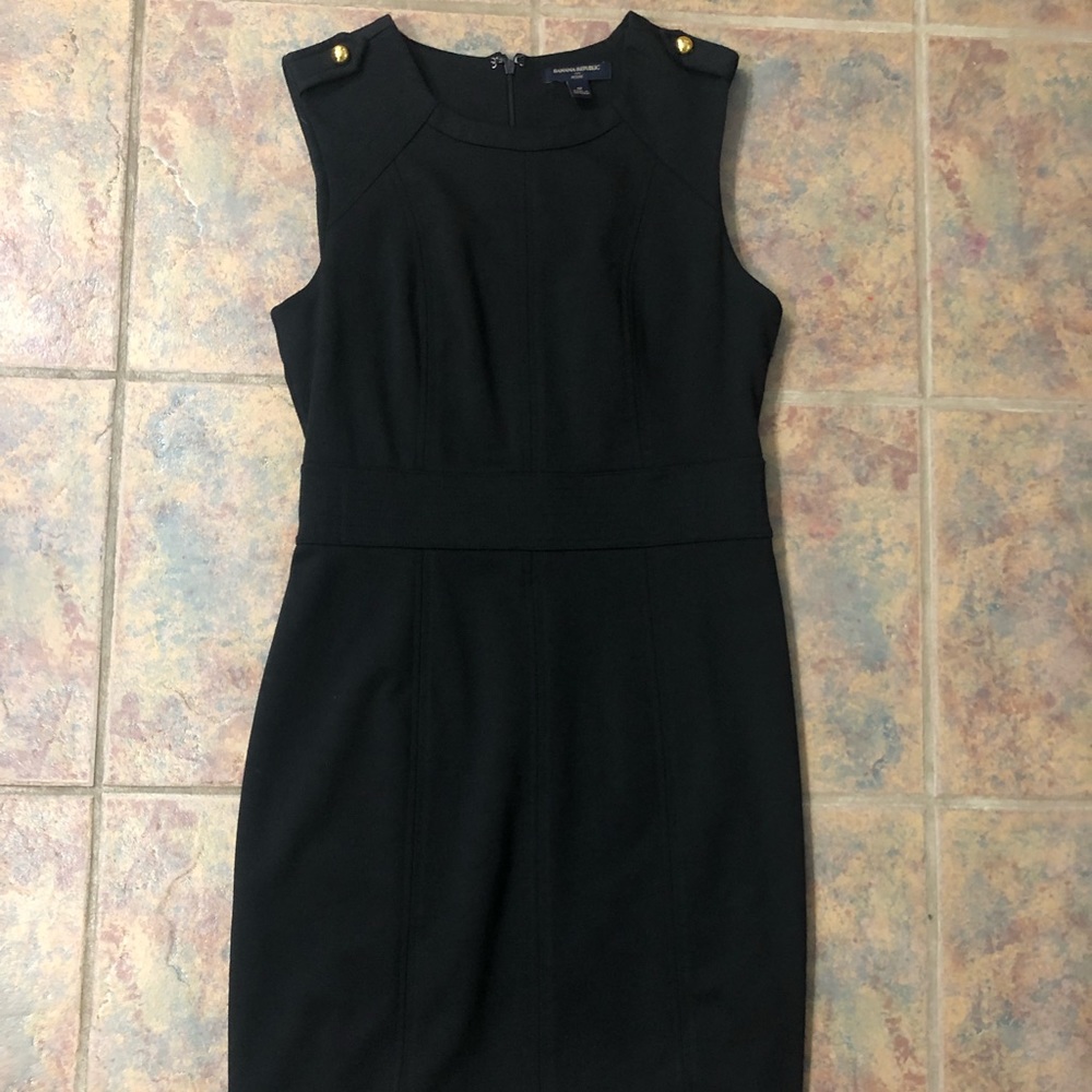 [banana republic] petite size 4 black dress - Picture 6 of 8